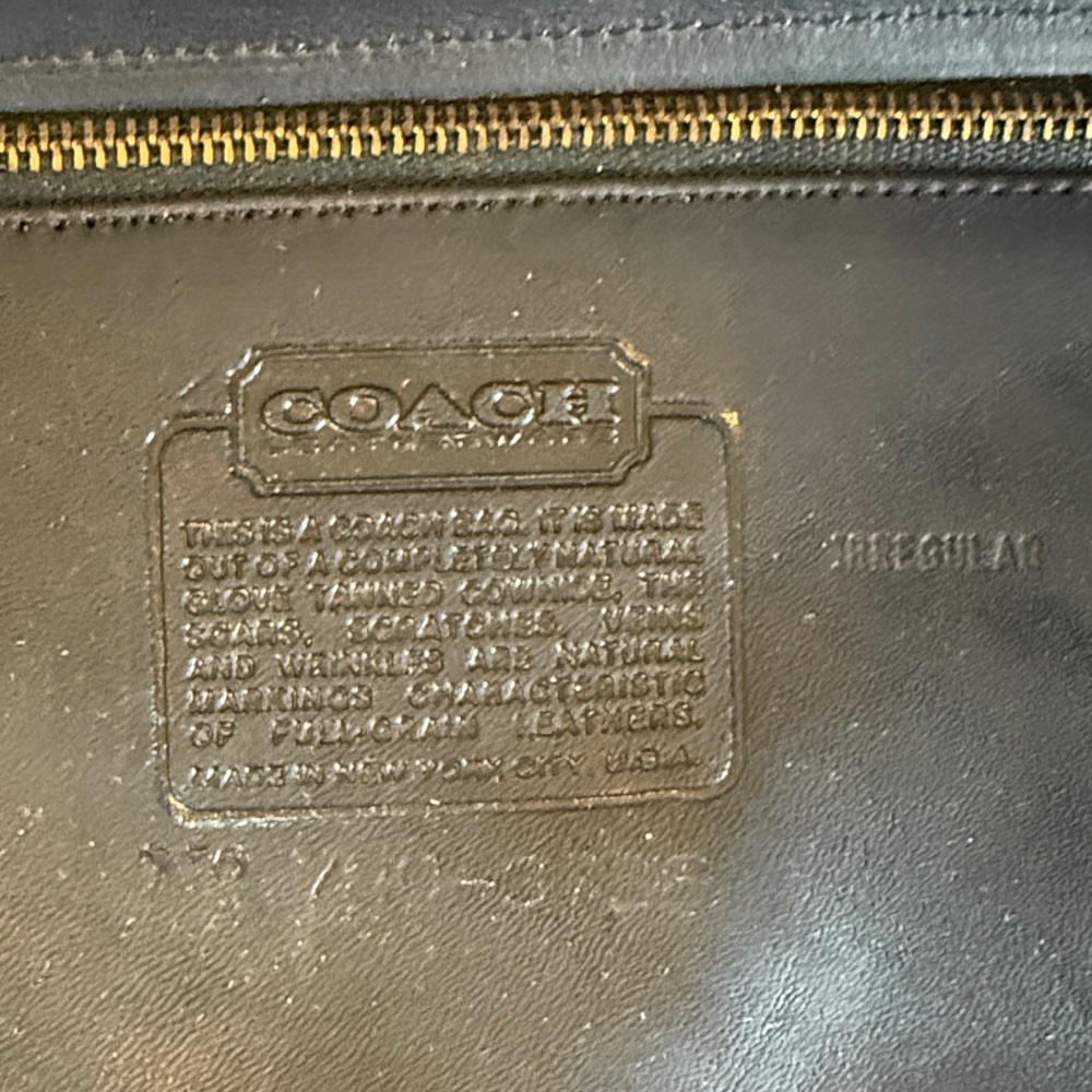 Coach Dark Navy Leather Men's Clutch - Picture 2 of 4